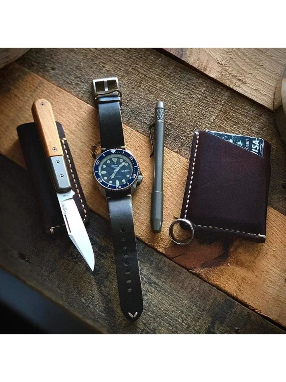 Handmade Vintage Leather Watch Bands, Quick Release Strap for 18-24mm Watches
